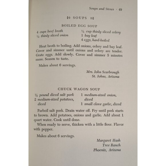 Roundup Recipes Bonnie & Ed Peplow Western Cooking 1951 Cowboy Kitchen Cookbook - Picture 5 of 14